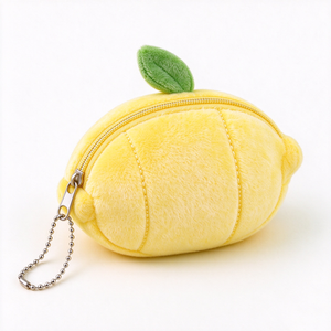 Monederos de peluche personalizados con forma de verduras, con cremallera y cadena, para niños de 3 años en adelante, unisex, accesorios suaves de peluche. - Product Image 4