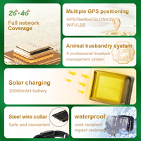 Rastreador de Ganado 4G LTE 2G GPS con Carga Solar, Resistente al Agua, con Aplicación Android, Compatible con Beidou LBS