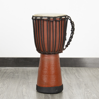 Djembe sculpté à la main en bois massif, peau de chèvre naturelle, instrument de percussion de style africain pour performance scénique