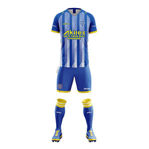 เสื้อฟุตบอลแบบซับลิเมชั่นสั่งทำพิเศษ OEM ชุดทีมฟุตบอลแบบกำหนดเอง - Product Image 4