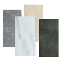 Revêtement de sol vinyle SPC rigide ignifuge, résistant aux taches, à clipser, motif marbre blanc, design pierre, pour hôtels modernes de luxe
