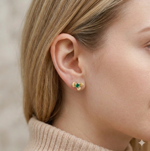 Exquisite Delicate Fashion Pendant <b>Earrings</b>, 10K Gold‑Finished 925 <b>Sterling</b> <b>Silver</b> Ear Posts <b>Set</b> for Women Formal Daily Wear - Product Image 2