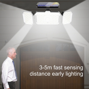 Lámpara Solar de Pared IP65 con Sensor de Movimiento para Exteriores, Lámpara de Seguridad para Jardín, 3 Modos, Lámpara Solar para Cercas - Product Image 4