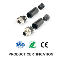 M12 usine livraison en 7 jours connecteur étanche 4 5 8 broches PG7/PG9-prise droite assemblage sans soudure mâle/femelle tête de câble IP67