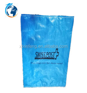 Suizo ampliamente utilizado permeable tejido PP <span class=keywords><strong>Correo</strong></span> Postal embalaje bolsas con cuerda superior - Product Image 2