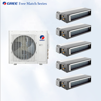 Système de climatisation multi-split avec unités de ventilation à conduit de type fan coil pour petits projets, climatiseur central 42000 Btu