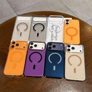 Coque magnétique transparente pour iPhone 17 Pro Max, pour iPhone 16, protection intégrale, coque rigide minimaliste à grande ouverture pour iPhone 15 - Product Image 1