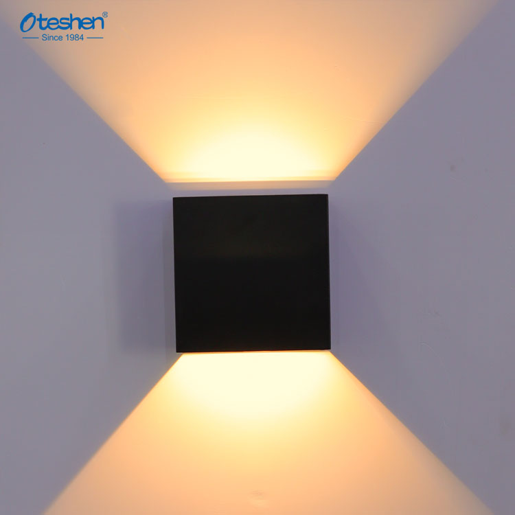 Внутренняя светодиодная настенная лампа 6 Вт, сверху и снизу, алюминиевое декоративное настенное бра, светодиодный настенный светильник для спальни, водонепроницаемое освещение