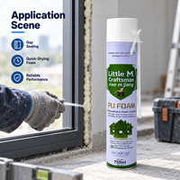 XIAO M JIANG Mastic polyuréthane écologique résistant à l'humidité A41 750ml pour l'installation de portes et fenêtres en alliage d'aluminium