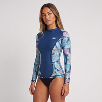 Rashguard UPF50+ pour femme, manches longues, coupe ajustée, séchage rapide, anti-rétrécissement, idéal pour le surf et la plongée