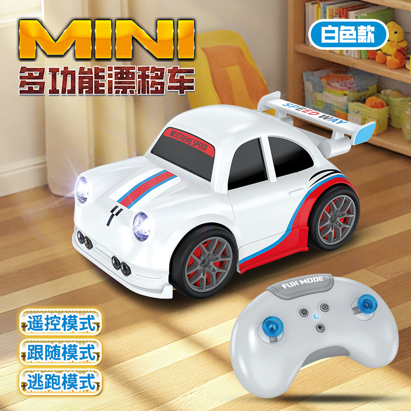 Voiture télécommandée intelligente à suivi [Blanc]
