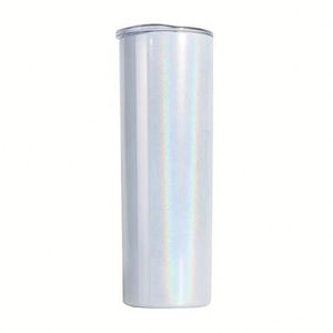 Gobelet isotherme en acier inoxydable à double paroi, 20 oz, fin et droit, avec peinture arc-en-ciel - Product Image 2