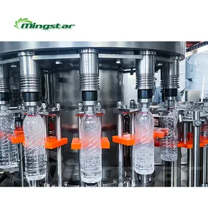 Mingstar 3000 Bph Automatische Minerale Drinkzuivere Water Bottelarij Machine Apparatuur Fles Vulmachine Prijs In Ghana