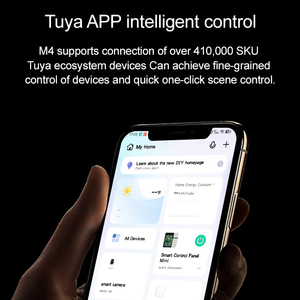 פאנל מסך חכם בגודל 4 אינץ' מדגם Tuya GS-E4 לשנת 2026 עם שלושה תאורת לד מובנית ויכולת חיבור שני רמקולים חוטיים - Product Image 5