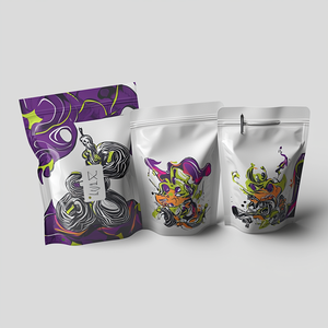 Custom Print Zipper Packaging <b>Pouch</b> Water Proof Holographic Recyclable Digital Printing Recycled Material Stand Up <b>Zip</b> Lock Bag - Product Image 1