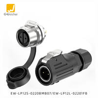 Connecteurs industriels E-Weichat 2-8 broches, fiche aviation mâle/femelle, prise d'alimentation LP12, étanches IP68, 120V/125V 5A
