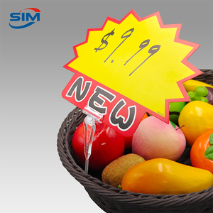 Etiqueta de Precio para Alimentos, de PC, con Clip, Insertable, Certificación CE, Transparente/Negro, para Supermercados y Frutas, Suministro al por Mayor - Product Image 3