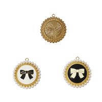 Chaud classique dame noir blanc maquillage breloques filles fantaisie bricolage métal breloques sac à main chapeau arc chaussures parfum breloques bijoux accessoires