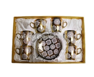 Popular <strong>Arabic</strong> Ceramic Turkish <strong>Tea</strong> <strong>Set</strong>, Gold Plated <strong>Tea</strong> <strong>Set</strong> - Product Image 5