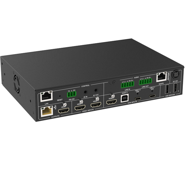 5x1 HDMI/USB-C 4K60 Seamless Presentation Switch  with HDBaseT 3.0 70m Out for Meeting Room