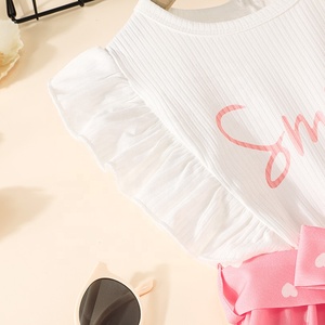 จั๊มสูทเด็กผู้หญิงคุณภาพดีสำหรับฤดูร้อน ดีไซน์หรูหราทันสมัย สำหรับเด็กอายุ 4-7 ปี รับผลิตแบบ ODM พร้อมกระดุมแป๊ก - Product Image 5