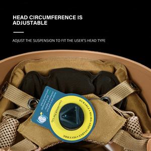 Casque tactique léger Wendy EX 3.0 Rail en ABS respirant pour jeux en plein air et entraînement équestre - Product Image 4