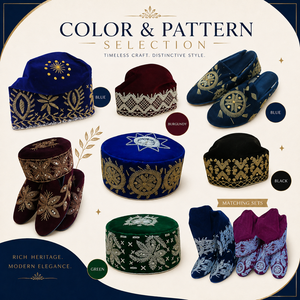 Auténtico Pañuelo para la Cabeza Estilo Nativo Africano Yoruba para Hombre, Gorro Bandana Étnico con Patrón de Hojas de Seda, Transpirable y de Alta Calidad - Product Image 1