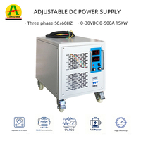Alimentation électrique CC haute intensité 30V 500A pour électrolyse, traitement des eaux usées, électrolyse de l'eau pour hydrogène vert