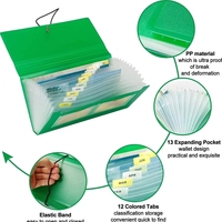 Carpeta Organizadora de Archivos Expandible Tipo Acordeón, Fabricada con PP Reciclable, Personalizable con Logotipo, Color y Grosor, para Almacenamiento de Documentos