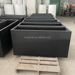 Colore nero pittura <span class=keywords><strong>vasi</strong></span> all'aperto poli fioriera set <span class=keywords><strong>vasi</strong></span> in fibra <span class=keywords><strong>di</strong></span> vetro fioriere per il giardino <span class=keywords><strong>di</strong></span> casa, grandi <span class=keywords><strong>vasi</strong></span> per esterni - Product Image 6