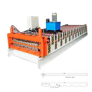 Aluzinc Galvanized <b>Sheet</b> Metal Steel Coil Portable Metal Roofing Roll Forming Machine for Making Roof <b>Sheets</b> - Product Image 1