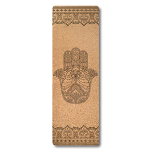 Tappetino da <span class=keywords><strong>Yoga</strong></span> in sughero personalizzato o Standard Eco Palm <span class=keywords><strong>Bodhi</strong></span> Buddha Mandala personalizzato con tracolla - Product Image 6