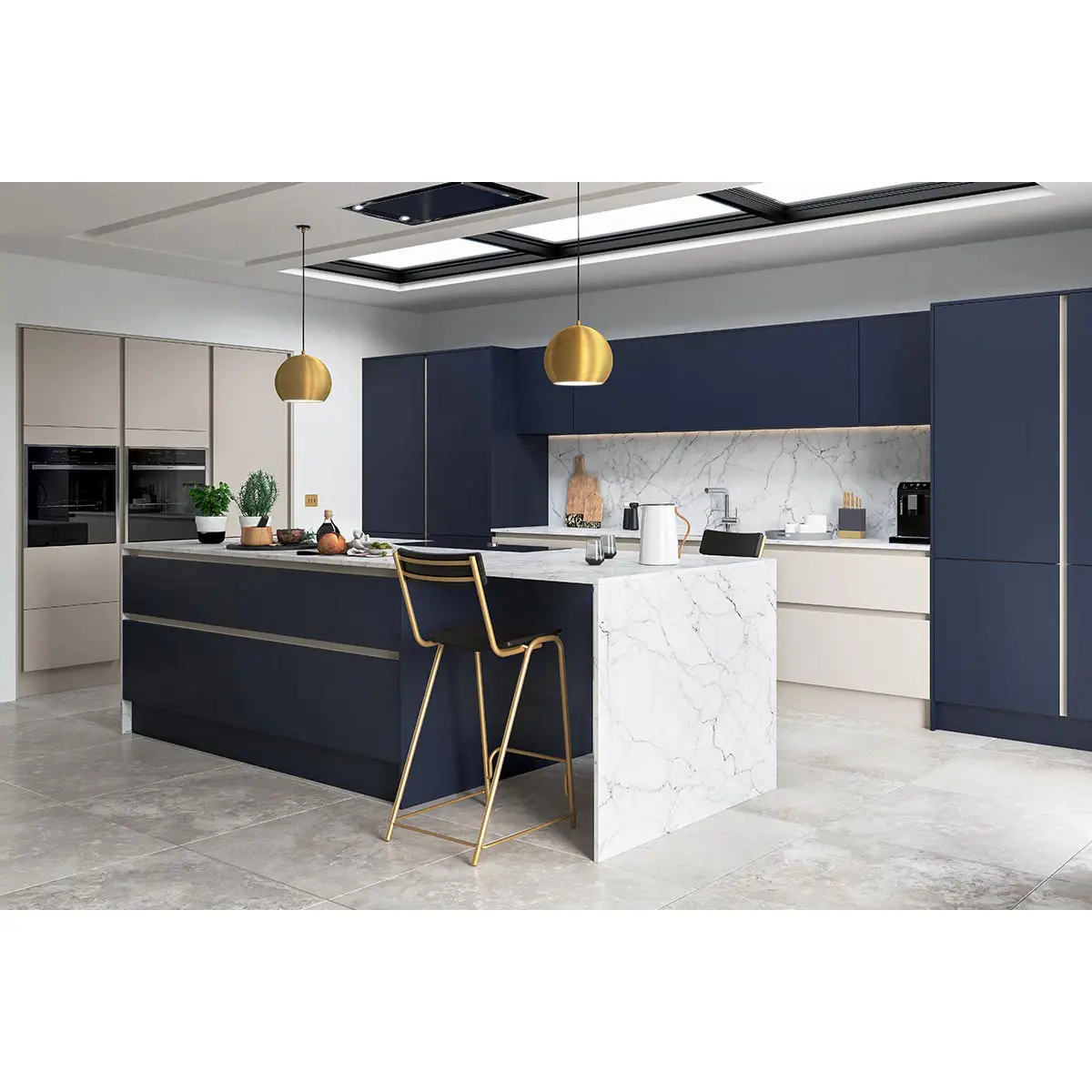Vermonhouzz moderno modulare bleu Placard De Cuisine armadio da cucina in stile francese