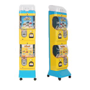 China Factory New Model Mini Plastic 2 Double Layers <strong>Toys</strong> Vending Machine Capsule Dispenser - Product Image 1
