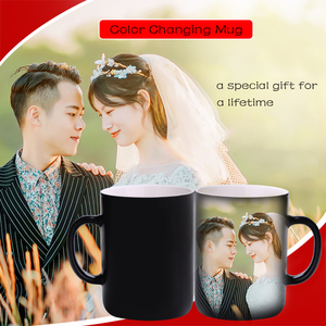 Taza de café de cerámica mágica de estilo americano con tapa, regalo <span class=keywords><strong>del</strong></span> Día <span class=keywords><strong>del</strong></span> <span class=keywords><strong>Padre</strong></span> <span class=keywords><strong>para</strong></span> té o cerveza, taza mágica térmica - Product Image 5
