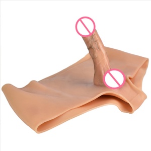 Silicone Leather Pants Wearing <b>Dildos</b> for Female Masturbation Orgasm Sex Toys Lesbian Wearing Silicone Pants Adults - Product Image 1