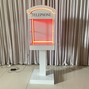 Cabine Téléphonique Lumineuse LED Blanche pour Photos <span class=keywords><strong>et</strong></span> Audio – Idéale pour Mariages <span class=keywords><strong>et</strong></span> Décoration <span class=keywords><strong>de</strong></span> Fonds <span class=keywords><strong>de</strong></span> Fête - Product Image 3