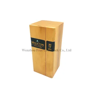 Custom wine wood box single bottle packaging luxury gift Midleton Whisky Maple wooden box