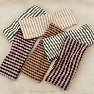 Bandeau <span class=keywords><strong>de</strong></span> sport rétro rayé <span class=keywords><strong>pour</strong></span> femme, en <span class=keywords><strong>coton</strong></span> élastique épais tricoté, idéal <span class=keywords><strong>pour</strong></span> la course à pied – Cadeau parfait - Product Image 5