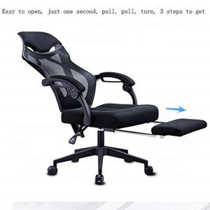 Chaise <span class=keywords><strong>de</strong></span> travail à domicile Mobilier <span class=keywords><strong>de</strong></span> bureau Dossier haut maille Chaise <span class=keywords><strong>de</strong></span> jeu inclinable Siège d'ordinateur Fauteuil <span class=keywords><strong>de</strong></span> joueur avec repose-pieds - Product Image 4