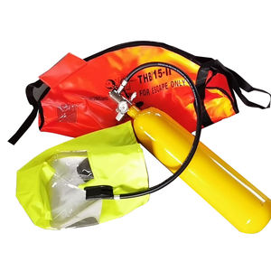 Dispositivo di Respirazione d'Emergenza <span class=keywords><strong>SCBA</strong></span> EEBD Approvato SOLAS, 15 Minuti, Bombola PVC 3L, Maschera Integrale per Spazi Confinati Marini - Product Image 1