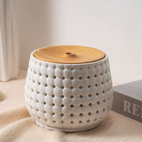Diffuseur de parfum de désodorisant de brume d'air froid Machine Portable Pierre Humidificateur Aroma Diffuseur en céramique avec veilleuse