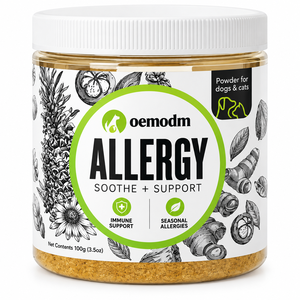 Poudre anti-<span class=keywords><strong>allergie</strong></span> pour chiens et chats, pour peaux irritées, au colostrum, quercétine et probiotiques, complément immunitaire pour animaux de compagnie, marque privée OEM ODM - Product Image 1