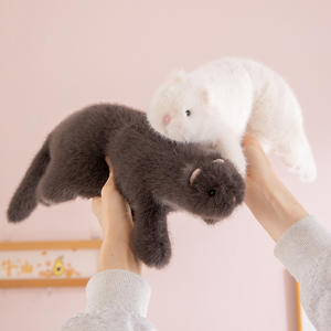 ตุ๊กตาเฟอร์เร็ตน่ารักเหมือนจริง ของเล่นบีบมือ นุ่มนิ่ม สำหรับคลายเครียด และแลกของรางวัลในตู้คีบตุ๊กตา - Product Image 5