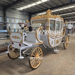 Fabricante Profesional de Carruajes Eléctricos para Caballos, Carroza Real, Carro de Paseo Turístico, Romántico Carro de Boda con Caballos, de 4 Ruedas - Product Image 2