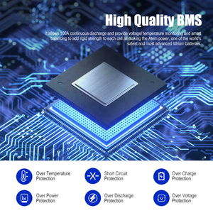 แบตเตอรี่โซลาร์ POWER App Control 12.8V 100Ah พร้อมระบบจัดการแบตเตอรี่อัจฉริยะ 6000-Cycle BMS สำหรับจ่ายไฟแคมป์ปิ้งออฟโรด 4x4 - Product Image 2
