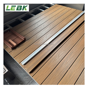WPC cavo 140x23mm, impermeabile resistente ai raggi UV a doppio colore ad alta lucentezza tappata pavimentazione composita per giardino esterno paesaggio - Product Image 4