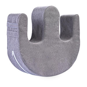 Tapis d'aide au retournement en forme de U gris pour personnes âgées alitées, coussin de soutien lombaire pour soulager la pression, 47x40x13cm - Product Image 1