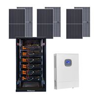 Système d'énergie solaire hybride hors réseau monophasé 3Kw-10Kw Kit complet de système d'énergie solaire solaire