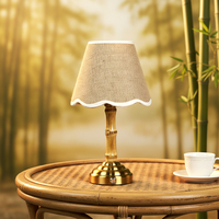 Lampe de table moderne rechargeable en bambou flexible, sans fil, à commande tactile, intensité réglable, éclairage intérieur, chambre à coucher, rotin, batterie